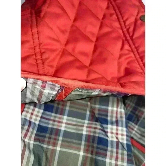 LL Bean Quilted Vest Burnt Orange ajustable Light Thin Vest - Picture 7 of 12